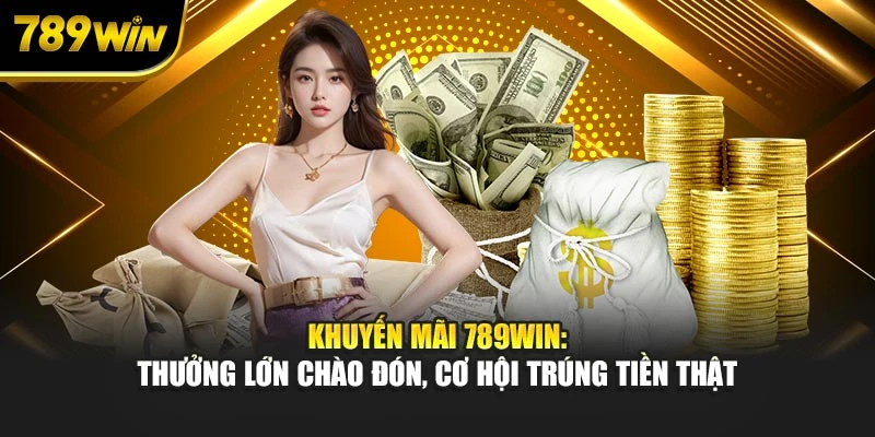 Khuyến mãi 789WIN: Thưởng lớn chào đón, cơ hội trúng tiền thật